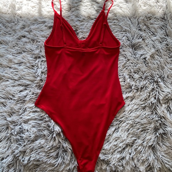 H&M red bow bodysuit - Picture 3 of 3